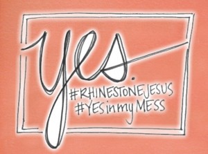 Yes Rhinestone Jesus